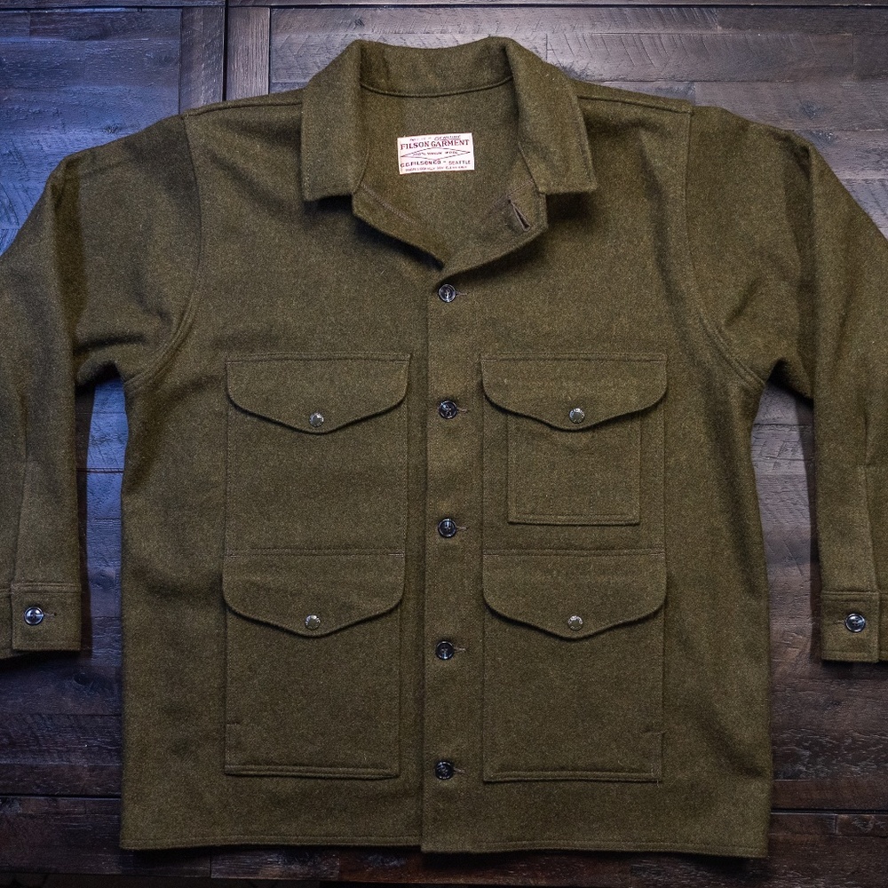 Filson MACKINAW WOOL CRUISER JACKET Size XL 48 100% Wool Made in USA